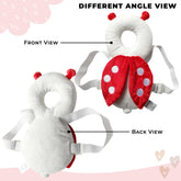 Baby Fall Back Head Protector with Adjustable Straps for Baby Head Safety (Red)